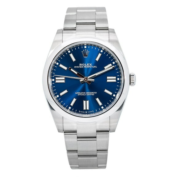 Pre-Owned Rolex Oyster Perpetual 124300 41MM Blue Dial With Stainless Steel Oyster Bracelet