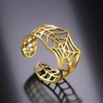 thumbnail image 3 of Anillo de araña, anillo de telaraña de acero inoxidable, anillo de hombre araña, joyería de fiesta punk, accesorios de disfraz de Halloween para mujeres y hombres, 3 of 4