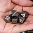 thumbnail image 2 of Cusdie Mini Metal DND Dice Set, 7-Die 10MM Metal Polyhedral D&D Dice Setfor DND Dungeons and Dragons TTRPG Role Playing Games, 2 of 5