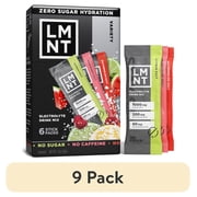 (9 pack) LMNT Zero Sugar Electrolyte Drink Mix - Variety Pack - 6ct