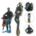 thumbnail image 3 of Raindrops 2Pcs Small Figures Diver Ornament for Collection and Decoration Hand-Eye Coordination 11.8X1.6X0.8in, 3 of 8