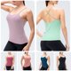 thumbnail image 4 of Camisola de mujer con sujetador Chaleco deportivo Correas de hombro espaguetis Cami sólido Yoga Tops Abanopi Chaleco de mujer, 4 of 7