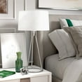 thumbnail image 5 of Evelyn&Zoe Nova 28" Modern Metal Table Lamp with White Drum Fabric Shade, 5 of 6