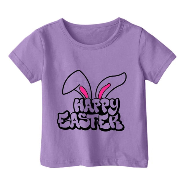 COM1950s Crop Top pour Enfants, T-Shirt Décontracté Ample à Manches Courtes Col Rond Confortable pour Adultes