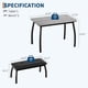 thumbnail image 5 of 3 - piece dining mesa set para 4, comes con 2 forrado benches, space - saving de madera kitchen mesa para small dining room, apartment o home in gris, 5 of 9