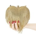 thumbnail image 3 of Kmbangi Sac Pochette pour Femmes Soirée Chaîne Diamants Robe Sac à Main Mariage Fête Cristal Strass Sac à Main, 3 of 8