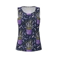 thumbnail image 3 of Picia Lavender Flowers Pattern Women's Workout Tank Top,Breathable Activewear,Slim Fit Athletic Top,Versatile Workout Moisture-wicking top-Large, 3 of 9