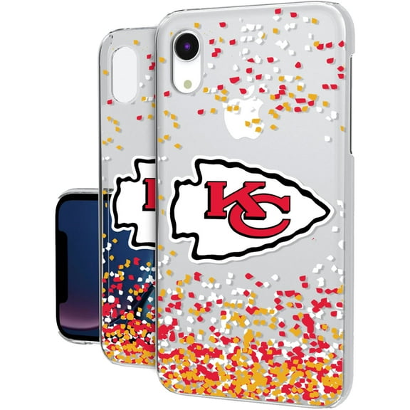 Kansas City Chiefs iPhone Clear Case with Confetti Design