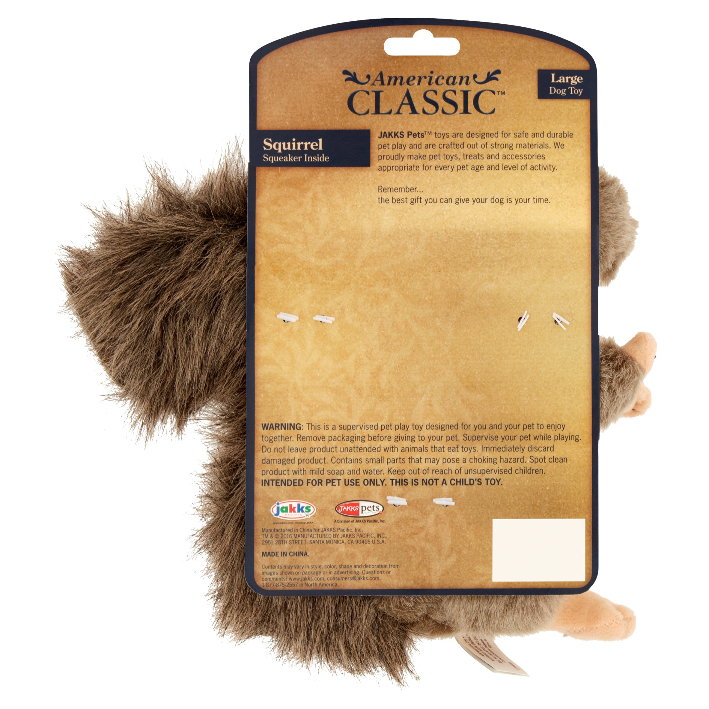 american classic squirrel dog toy