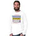 thumbnail image 5 of Retro 90s Millennial Support Group Long Sleeve TShirt Men Women Brisco Brands S, 5 of 6