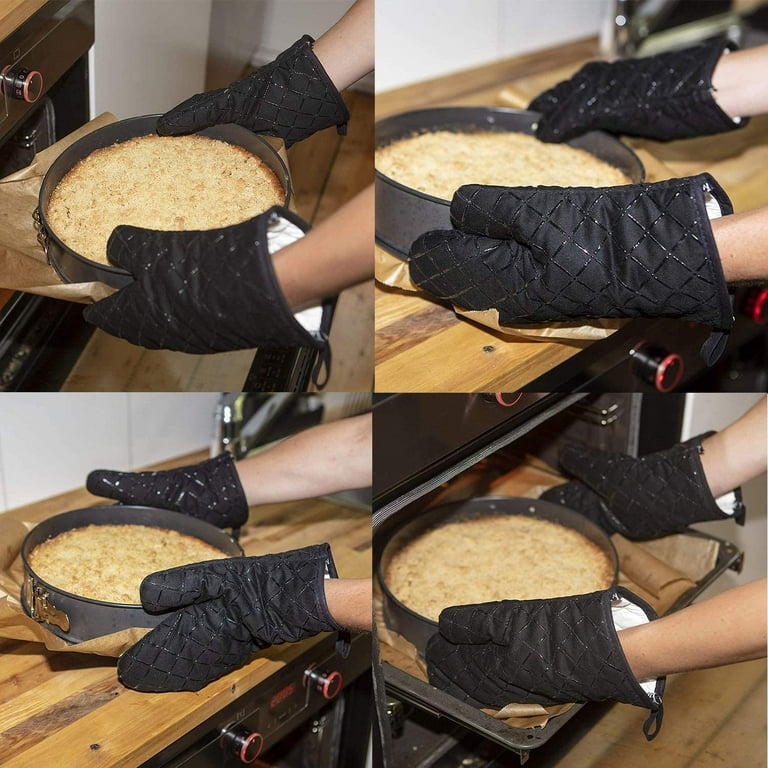 Yvnicll Silicone Oven Mitts Heat Resistant for Kitchen, Finger