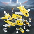 thumbnail image 6 of Gallickan Airplane Toys for 3 4 5 6 Years Old, Transport Cargo Airplane Car Toy Play Set for 3+ Years Old Boys Toddler, Airplane Toys for Toddlers, Plane Toys for Birthday, Yellow, 6 of 6