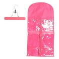 thumbnail image 2 of Sac de Rangement Sac de Rangement Sacs de Rangement avec Cintre Support d'Extension de Cheveux Sac de Rangement pour Extensions de Cheveux Sac de Rangement pour Pièces de Cheveux Sac de Rangement Anti-Poussière Fermeture Éclair Transparent, 2 of 8