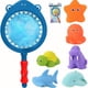 thumbnail image 4 of Bath Toy Baby Bathtub Toys, Sea Animals Squirting Toys, Water Spraying Discoloration Animals Floats, Fish Game In Bathtub Bathroom Pool For Babies Toddlers And Kids (Shark), 4 of 4