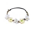 thumbnail image 2 of UNLLLL Silk Floral Headband, Ladies Flower Hair Hoop with Small Gesang and Rose, Soft Breathable Fabric Hairband, for Wedding Photography Party Travel Accessories (White), 2 of 6