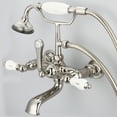 thumbnail image 2 of Water Creation 7" Wall Mount Solid Brass Tub Faucets in Polished Nickel, 2 of 4
