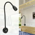thumbnail image 1 of RV Boat  Reading Light, 3W Wall Mount Flexible Gooseneck, 3 Color Adjustable,  Materials, 1 of 8