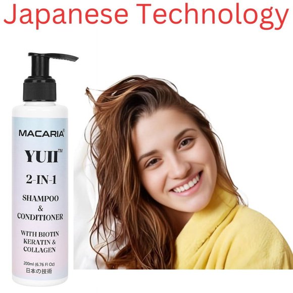 YUII Herbal Shampoo Sulfate free Conditioner With Biotin, Keratin & Collagen for Falling Hair for Women | Hair shampoo for dry scalp | hair shampoo and conditioner | curly hair shampoo | hair shampoo