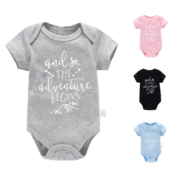 Girls Bodysuits Letter Print Romper Bodysuit Short Sleeve for Children Clothes