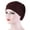 Coffee, variant on opvise Women Small Solid Color Soft Knotted Night Sleep Beanie Bonnet Chemo Hat Cover