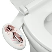 LUXE Bidet NEO 320 - Self Cleaning Nozzle - Warm Water Non-Electric Bidet Attachment (Rose Gold)