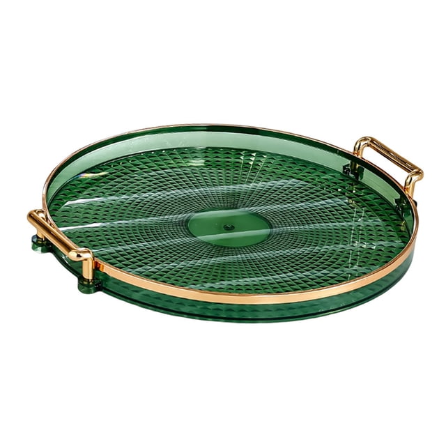 Matsuzay Serving Tray Dessert Tray Platter for Cabinet Living Room Countertop Kitchen Teteras Verde