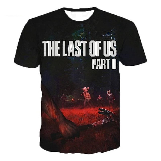 Cosdaddy The Last Of Us Ellie-disfraz de Cosplay para adulto, Camiseta con cuello redondo y estampado 3d, camisa de Halloween