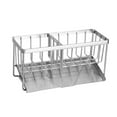 thumbnail image 3 of Soporte de esponja de jabón con estante de bandeja de drenaje automático, organizador de carrito de dispensador de jabón de cocina, organizador de Hierro BLESIY rejilla de drenaje, 3 of 8