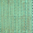 thumbnail image 1 of Ahgly Company Indoor Square Southwestern Turquoise Blue Country Area Rugs, 6' Square, 1 of 4