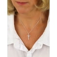 thumbnail image 4 of FaithHeart Silver Cross Necklace for Women Stainless Steel Dainty Faith Pendant Necklaces with Message Card To My Mom Christian Easter Mothers Day Birthday Gifts for Mom, 4 of 8