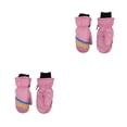 thumbnail image 4 of Moyic 1 par de manoplas para niños, invierno, impermeable, cálido con gancho, equipo deportivo, regalos, accesorios, estampado geométrico, Type9 NO9, 4 of 6