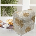 thumbnail image 3 of Flower Stand Mixer Cover, Vintage Rose Pattern Baroque Inspired Dated Royal Circle Ornate Motifs Print, Kitchen Appliance Organizer Bag Cover with Pockets, 5 Quarts, Pale Brown White, by Ambesonne, 3 of 4