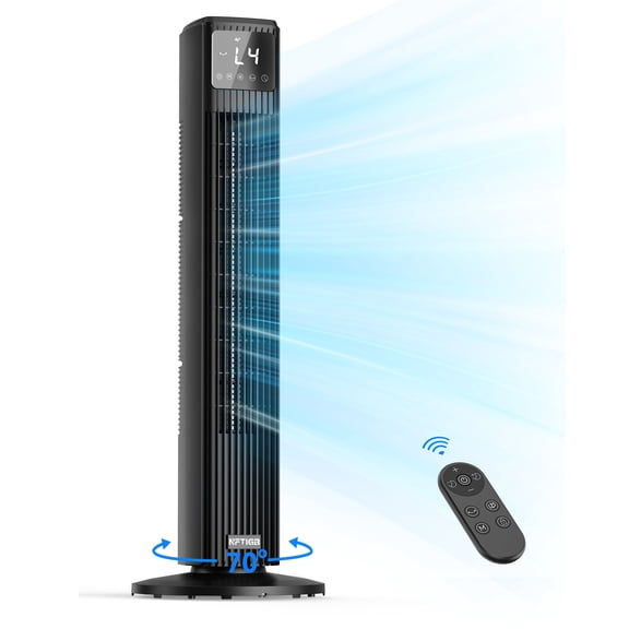NFTIGB Tower Fans 36" Oscillating Floor Fan with Remote for Home, 4 Speed 4 Modes,12H Timer,New