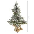 thumbnail image 5 of Nearly Natural T1986 28 in. Flocked Artificial Christmas Tree with Pine Cones, 5 of 5