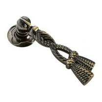 Utopia Alley Draper Cabinet Ring Pull Knob - Decorative Cabinet Drop Pull Knobs for Cabinets and Drawers - Vintage Cabinet Hardware with Hand Finished Antique Brass - Metal Drawer Pull Knobs 2.7"