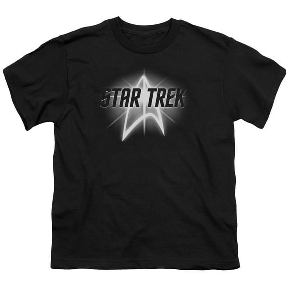 Star Trek Men's  Glow Logo Youth T-shirt Black