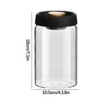 thumbnail image 3 of Vacuum Sealed Coffee Canister, Borosilicate Glass Storage Jar, Airtight Kitchen Food Container for Coffee Beans, Tea Leaves, and Dry Goods Preservation, 3 of 9