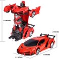 thumbnail image 4 of Remote Control Car RC Transformer Robot Car 360 ° Rotation Braking Rechargeable Kids Toy Car A Key Deformation Sports Car Model Car Toy Gift, 4 of 7