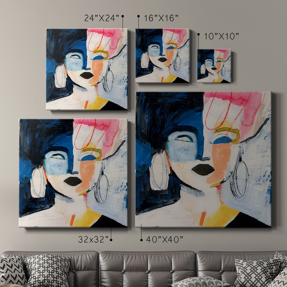 Wexford Home Sorella I-Premium Gallery Wrapped Canvas, 24" x 24" - Ready to Hang