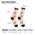thumbnail image 2 of Xecao Peach Pattern Sport Socks for Women and Men Crew Socks Sporty Calf Socks Casual Socks, 2 of 6