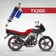 thumbnail image 3 of Amortiguador Trasero Kinlley TX 200 Azul Aluminio Resorte de Acero, 3 of 5
