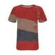 thumbnail image 5 of Camiseta de Manga Corta de las Mujeres de Cuello Redondo de Impresión Casual Top de las Señoras, Poliéster Ligero para el Hogar Diario Y Cómodo, 5 of 9