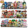 thumbnail image 2 of LOZ Blocks Ideas DIVERTIDAS Mini Street Store Juguete Pequeña Flor Pisa Tienda Brinquedos MOC City House Comida Construcción Ladrillos Regalos para Niñas, 2 of 5