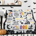 thumbnail image 2 of Halloween Witch Blanket, Halloween Blankets and Throws, Halloween Fleece Throw Blanket, Halloween Throws Gifts for Kids Women Men Adults, White, 50" x 60", 2 of 6