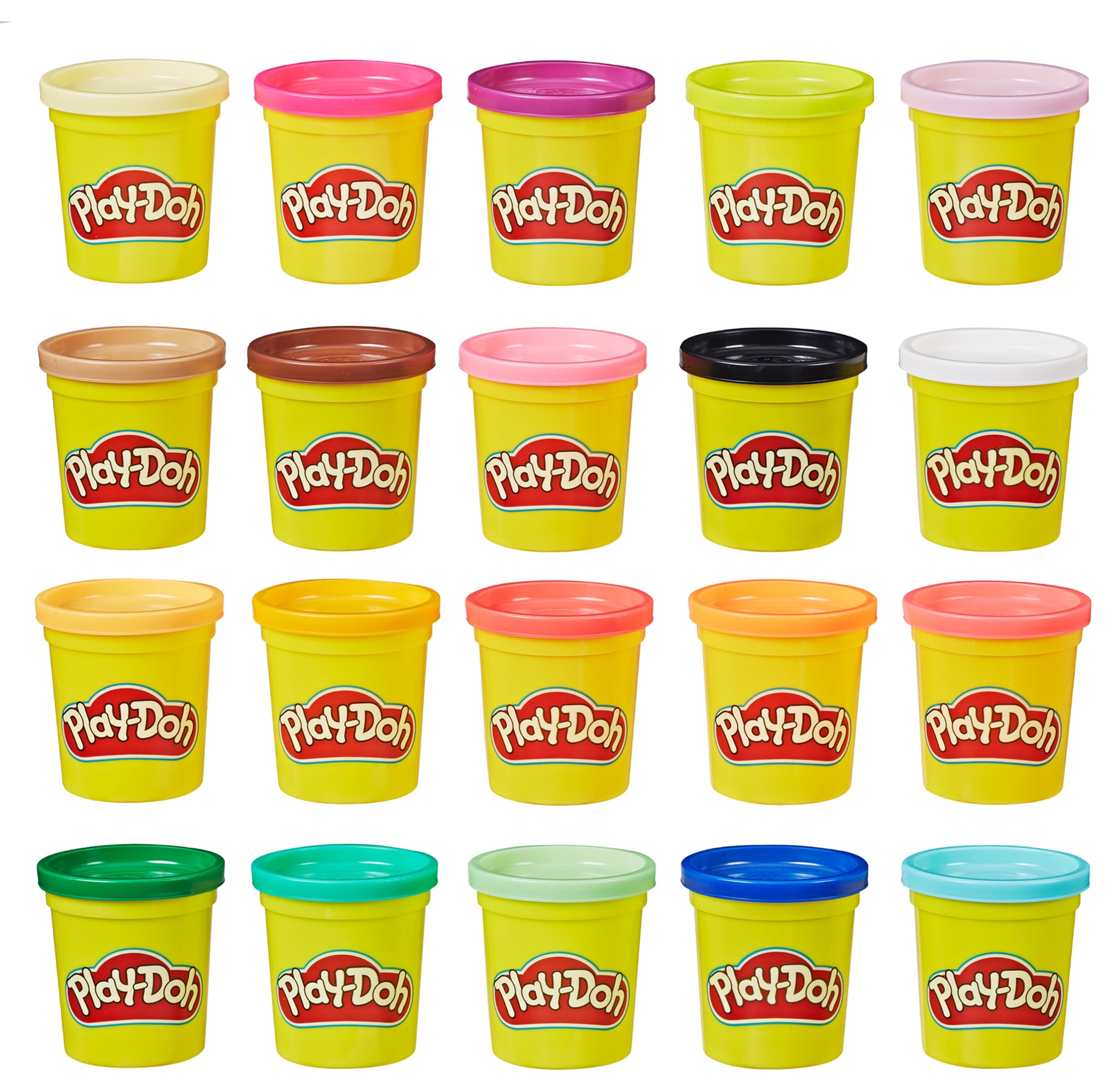 Play-Doh 20 Pack Party Favors Colorful 3 oz Cans in Varied Colors for Kids, Ages 2+