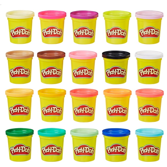 Play-Doh 20-Pack of Super Color Play Doughs, 3 oz, Ages 2 
