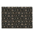 thumbnail image 1 of Aboriginal Cutting Board, Abstract Round Motifs with Dots and Waves on Dark Backdrop, Decorative Tempered Glass Cutting and Serving Board, in 3 Sizes, by Ambesonne, 1 of 2
