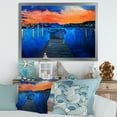 thumbnail image 3 of Designart 'Boats During Warm Sunset Resting On The Water III' Nautical & Coastal Framed Art Print, 3 of 4