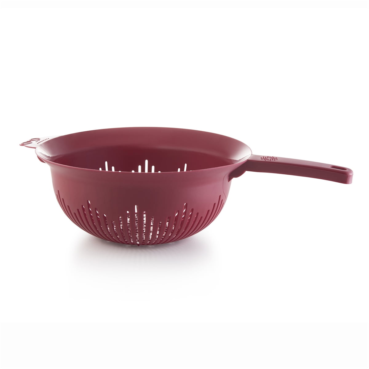 YBM Home 9.75 In. Deep Plastic Strainer Colander with Long Handle Use for Pasta, Noodles
