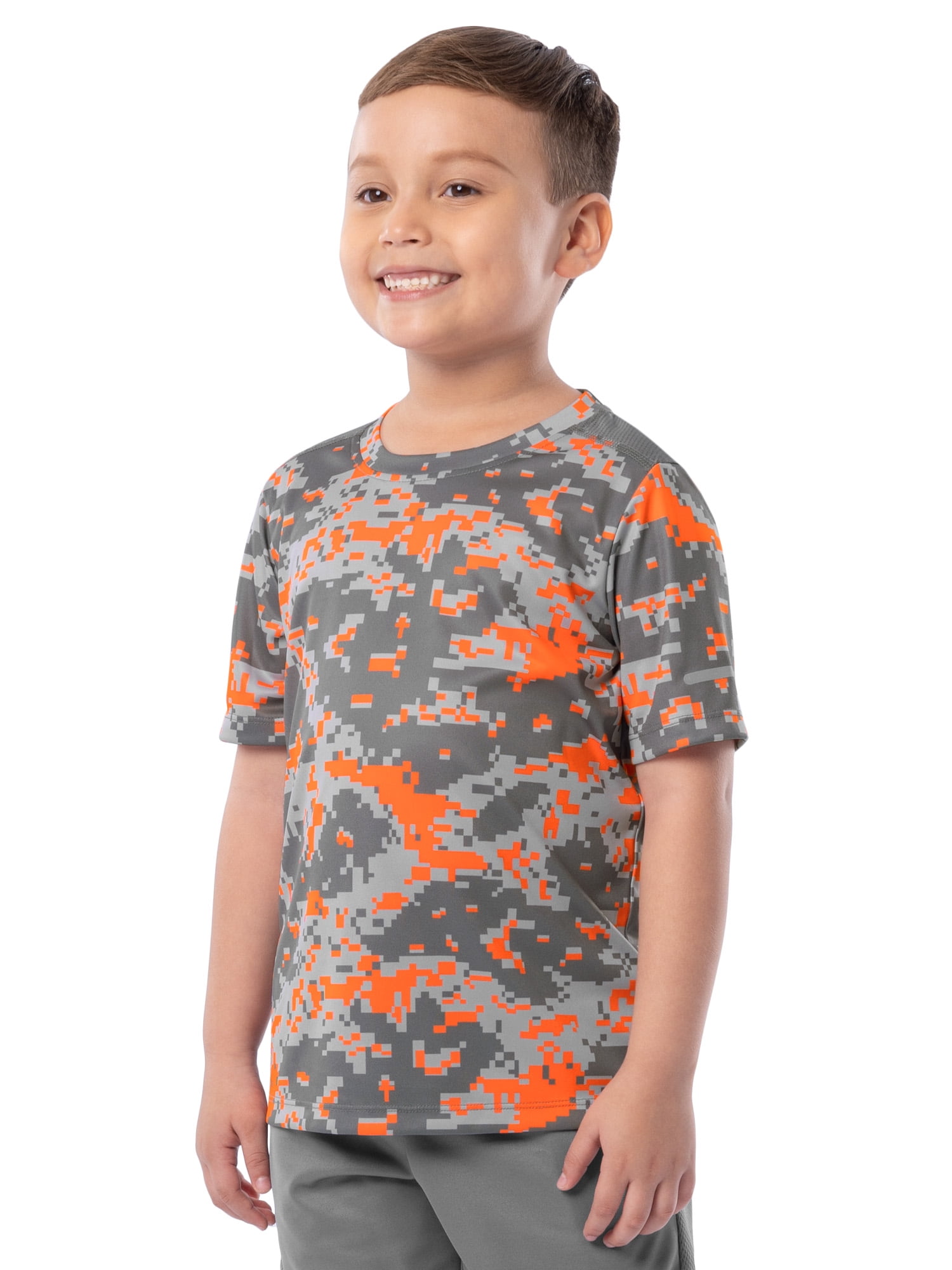 Athletic Works Boy's Short Sleeve Core Active T-Shirt 2-Pack, Sizes 4-18 & Husky